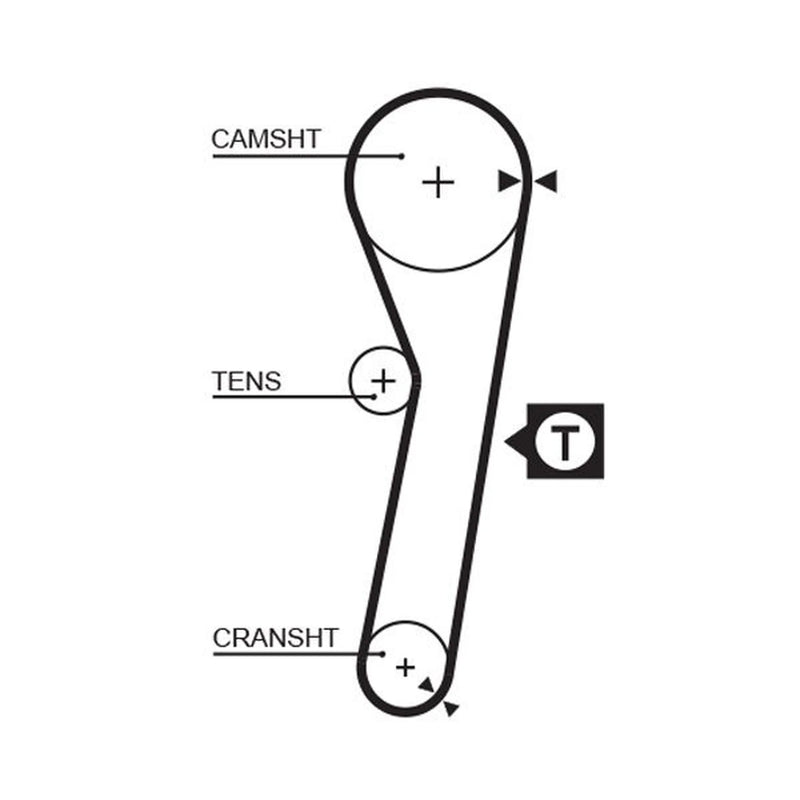 Gates Timing Belt Cambelt 93 Teeth 5263XS