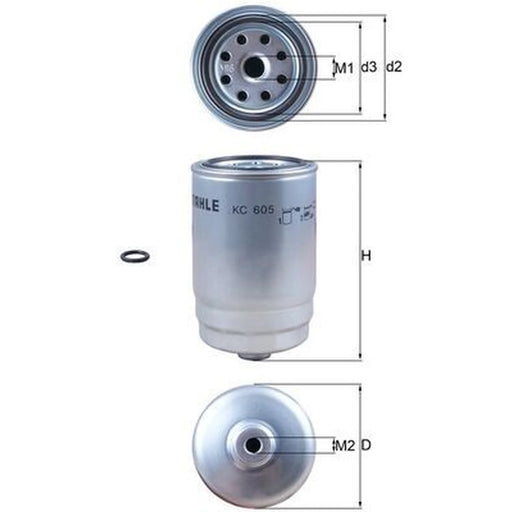 Mahle Fuel Filter Element KC 605D