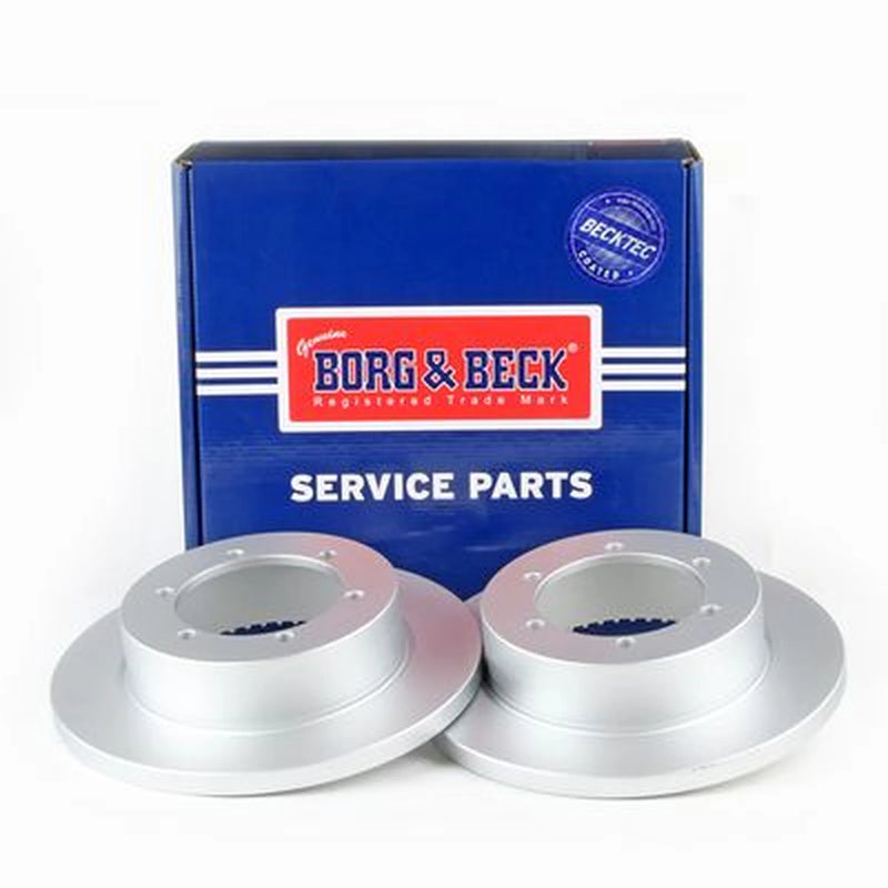 Borg & Beck 2 x Solid Rear Brake Discs BBD5414