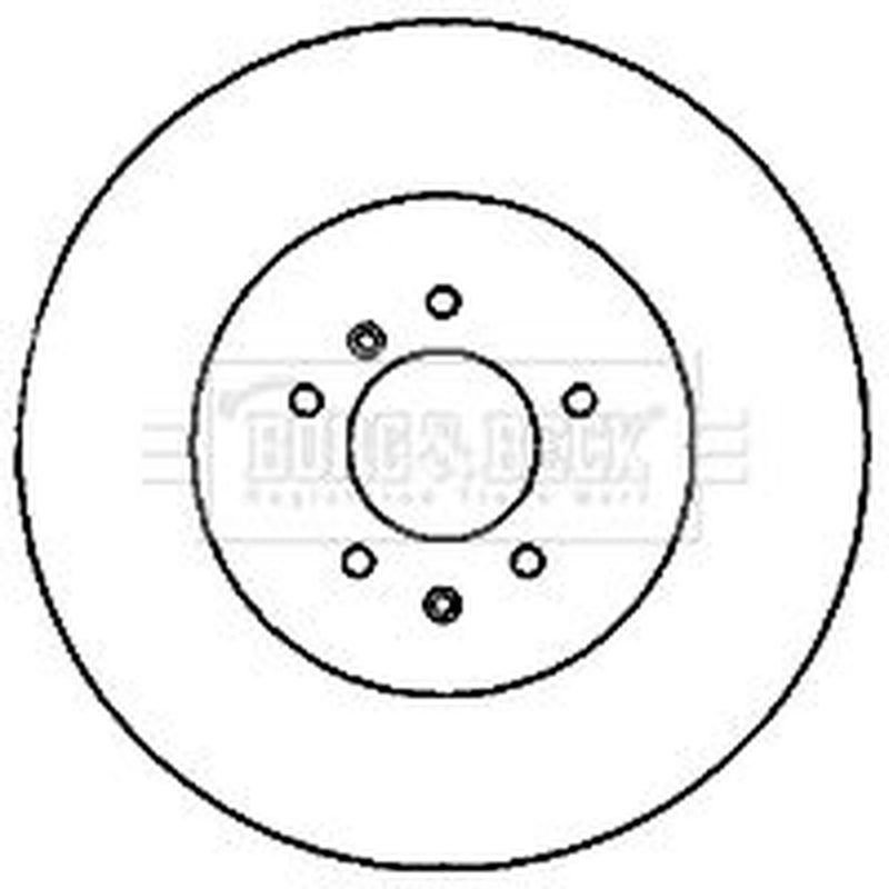 Borg & Beck Rear Brake Discs BBD5822S