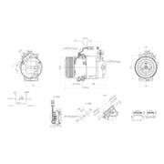 Hella Air Conditioning Compressor 8FK 366 200-721