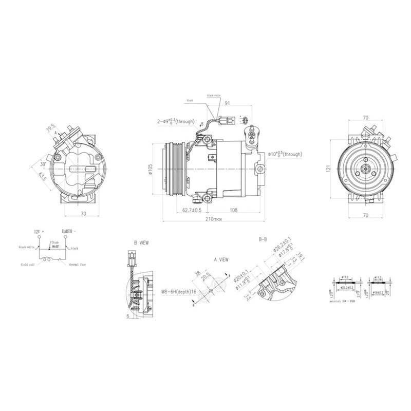 Hella Air Conditioning Compressor 8FK 366 200-721