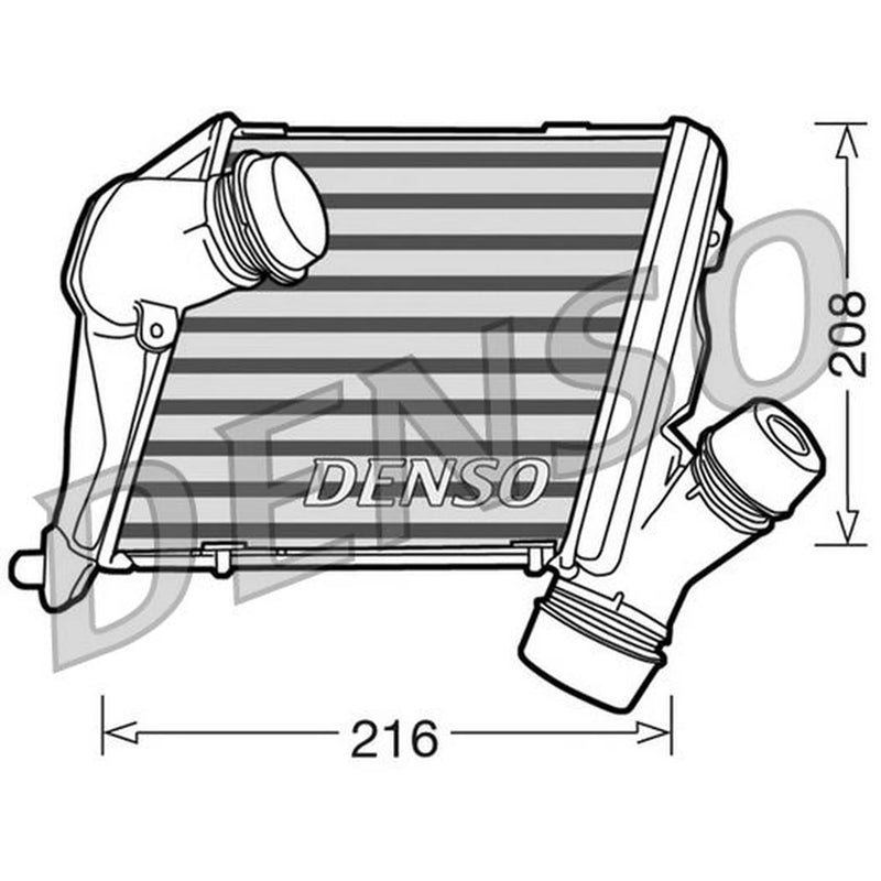 Denso Intercooler (Charge Air Cooler) Left DIT02014