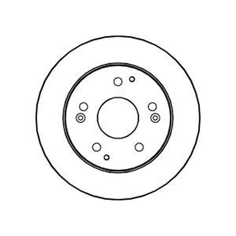 Abtex 2 x Solid Rear Brake Discs BD1108S