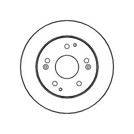 Abtex 2 x Solid Rear Brake Discs BD1108S