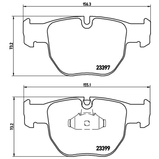 Brembo 4 x Front Brake Pad Set P44012
