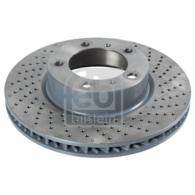 Febi 2 x Front Perforated/Vented Brake Discs 108214