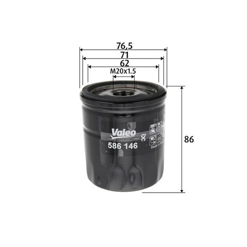 Valeo Engine Oil Filter 586146