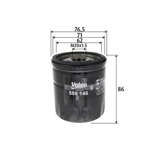 Valeo Engine Oil Filter 586146