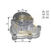NAPA Engine Cooling Water Pump NWP1404