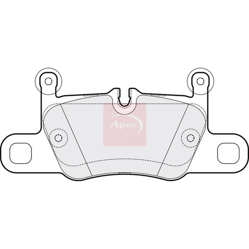 Apec Rear Brake Pad Set PAD2143
