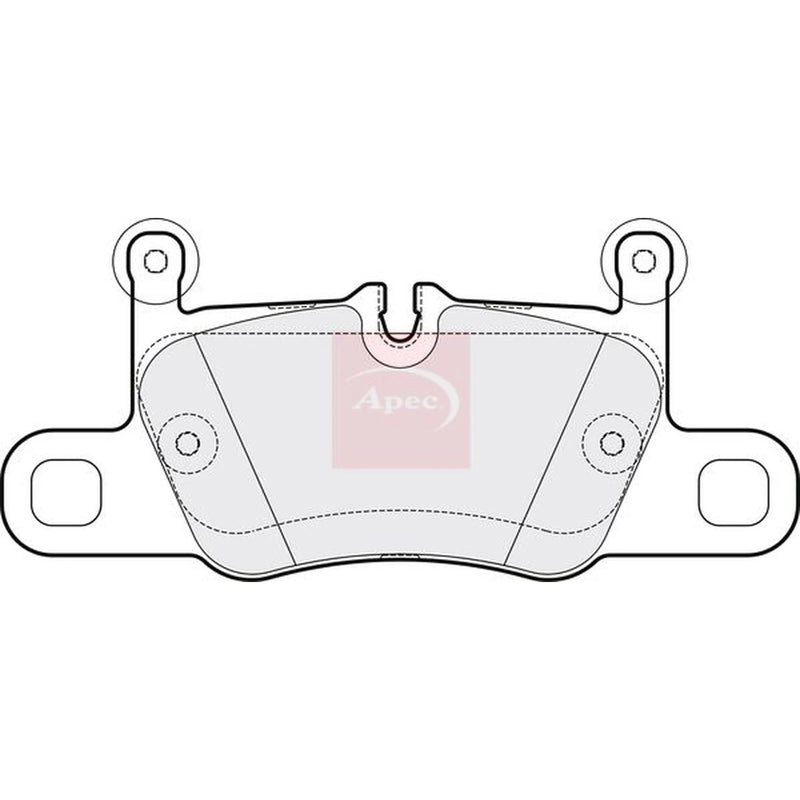 Apec Rear Brake Pad Set PAD2143