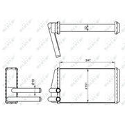 NRF Heater Matrix Core Heat Exchanger 54267