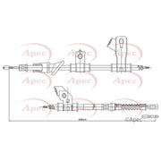 Apec Handbrake Cable Left Rear CAB1302