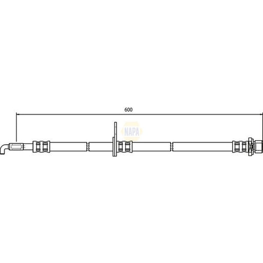 NAPA Brake Hydraulic Hose Line Front Right NBH1147