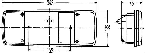 Hella 2VP 003 567-121 Tail Light Assembly