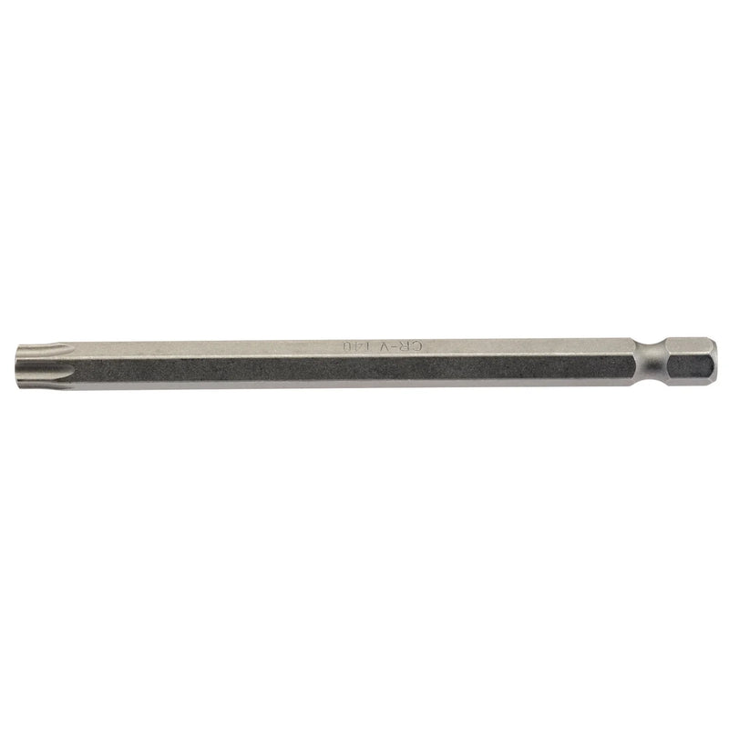 Draper Insert Bit T40 100mm Hex Chrome Vanadium Steel