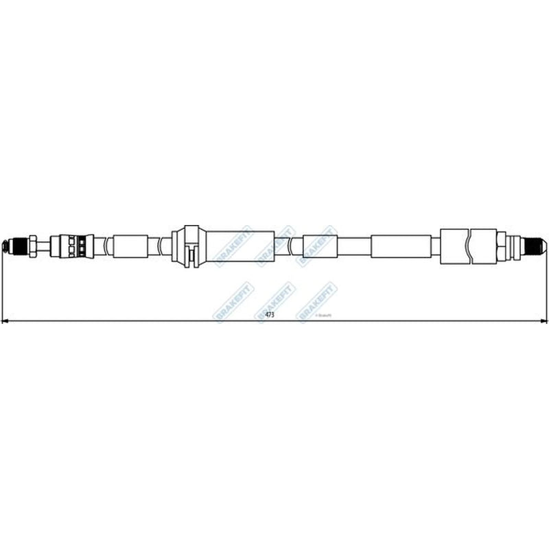 Apec Brake Hydraulic Hose Line Front Right BHO4310