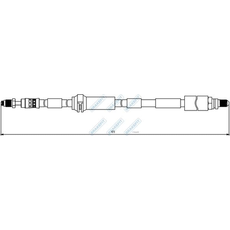 Apec Brake Hydraulic Hose Line Front Right BHO4310