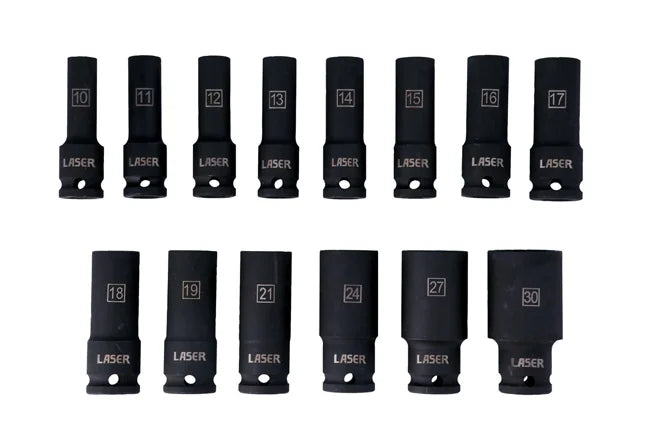 Laser Tools Deep Impact Socket Set d 14pc 1-1