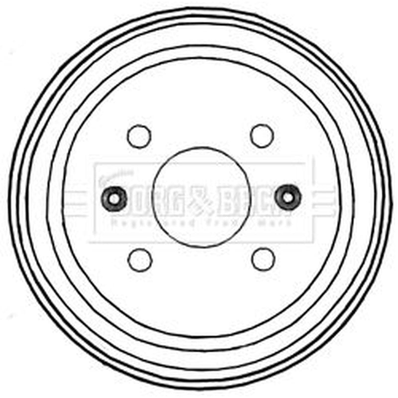 Borg & Beck Brake Drum Assembly Rear BBR7228