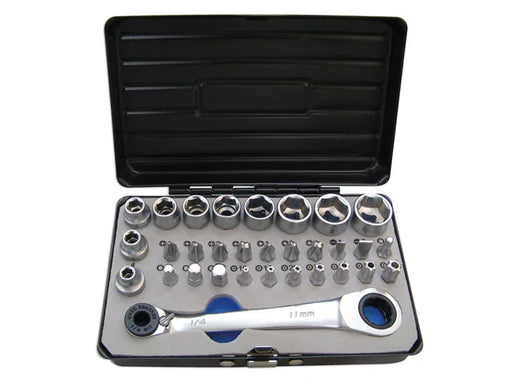 Laser Tools Socket and Bit Set 1/4"D 31pc - PL