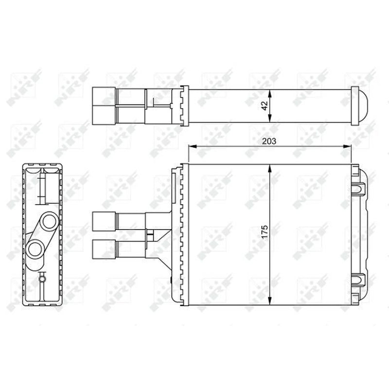 NRF Heater Matrix Core Heat Exchanger 54242