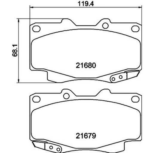 DON Front Brake Pad Set PCP1858