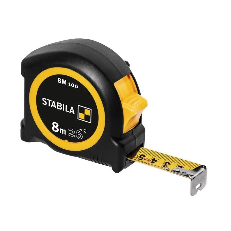 Stabila BM 100 Compact Pocket Tape 8m/26ft (Width 25mm) - 19580