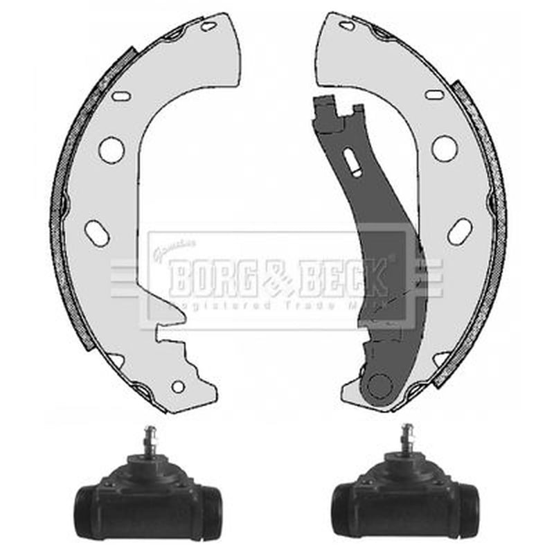 Borg & Beck Brake Shoe Set Axle Kit BBS1101K