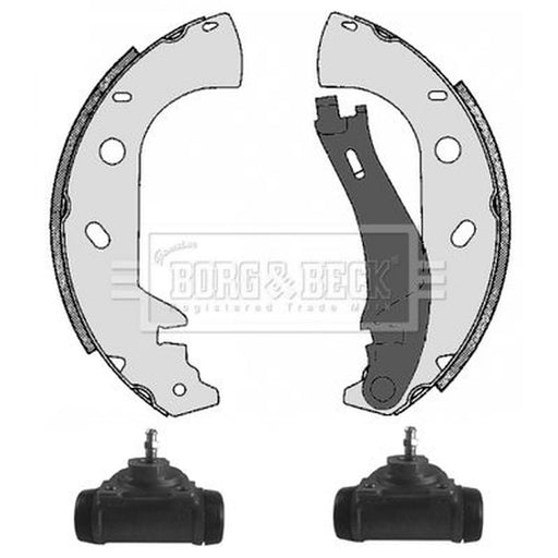 Borg & Beck Brake Shoe Set Axle Kit BBS1101K