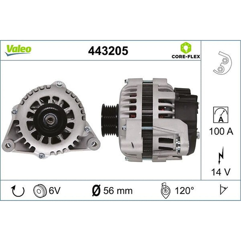 Valeo Car Alternator 12V 443205