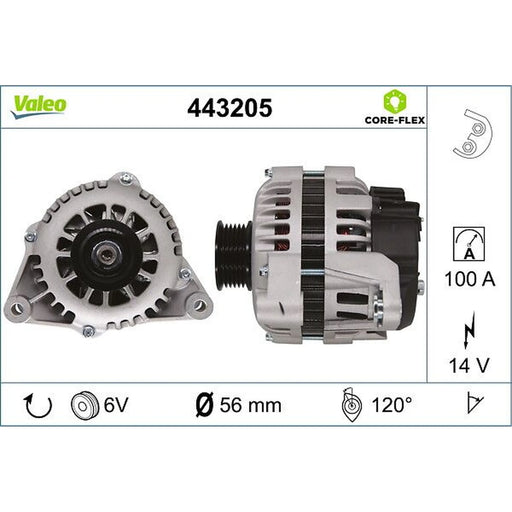 Valeo Car Alternator 12V 443205