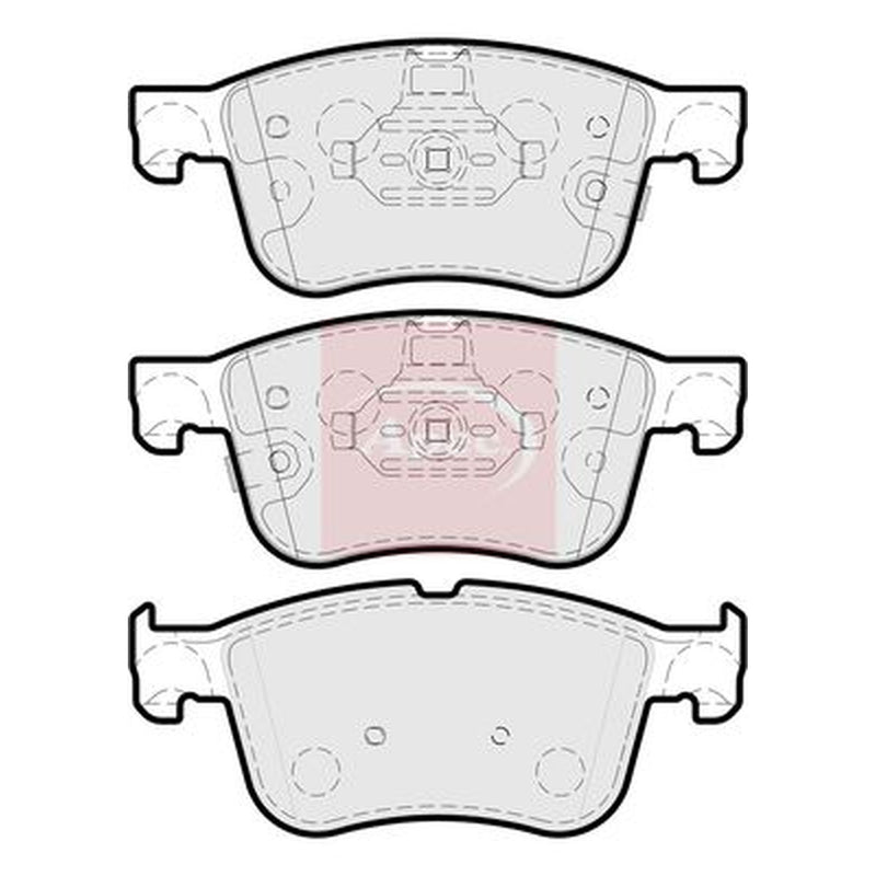 Apec Front Brake Pad Set PAD2283