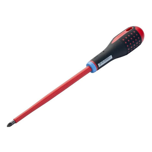 Bahco ERGO™ VDE Insulated Pozi Screwdriver PZ2 x 100mm - BE-8821S