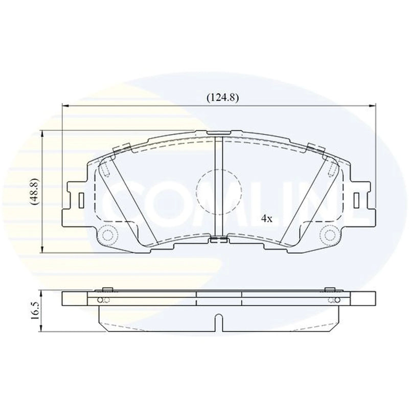 Comline 4 x Front Brake Pad Set CBP03977