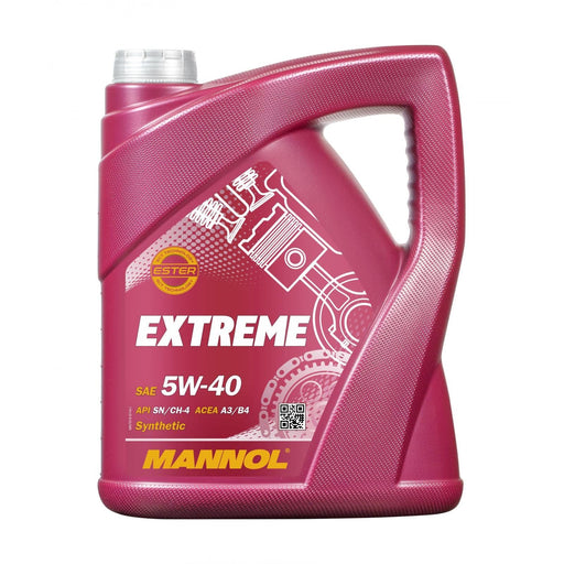 MANNOL 5L Fully Synthetic Engine Oil EXTREME 5W-40 SN/CH-4 ACEA A3/B4 VW 502/505