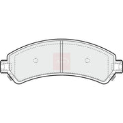 Apec Front Brake Pad Set PAD1176