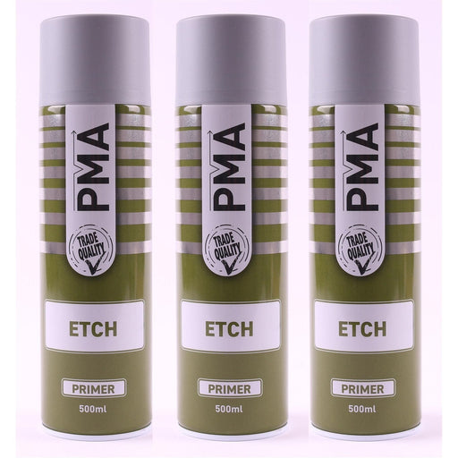 3x AUTOTEK PROFESSIONAL ACID ETCH PRIMER AEROSOL 500ML FOR ALUMINIUM 3 PACK Autotek  - Town Parts
