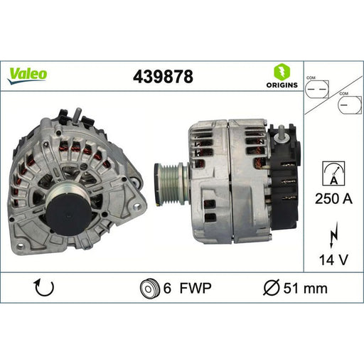 Valeo Car Alternator 12V 439878