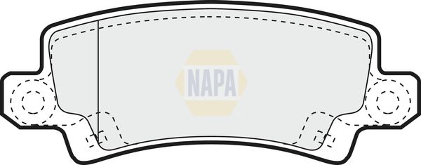 NAPA Front & Rear Pads fits TOYOTA