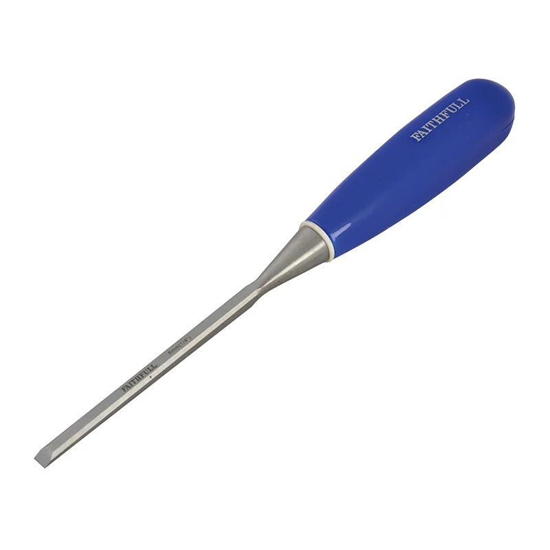 Faithfull Bevel Edge Chisel Blue Grip 6mm (1/4in) - FAIWCB14