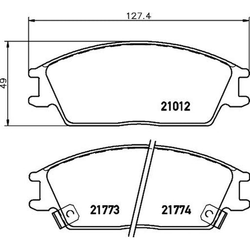 Mintex Front Brake Pad Set MDB1507