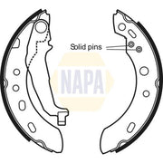 NAPA Brake Shoe Set Axle Kit NBS1053