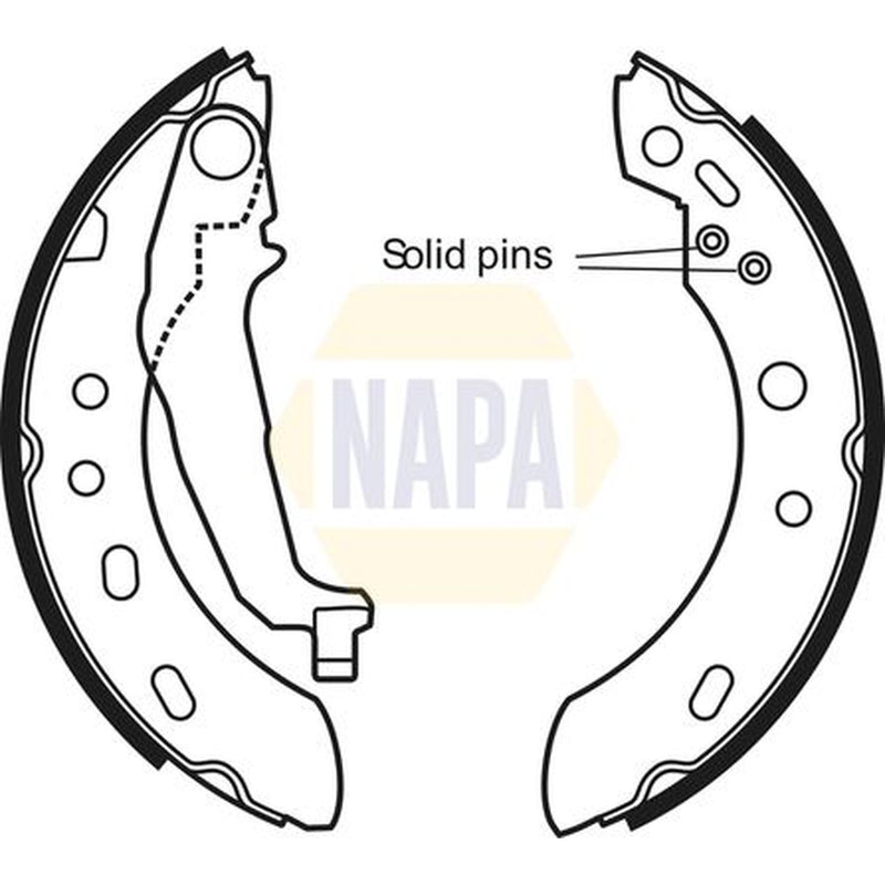 NAPA Brake Shoe Set Axle Kit NBS1053