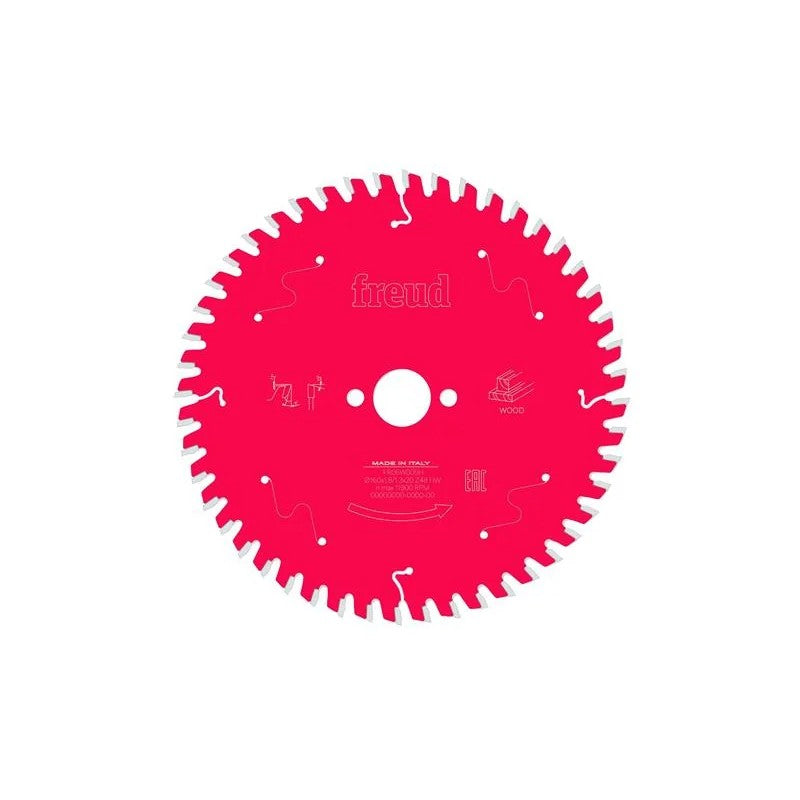 Freud Wood Circular Saw Blade 160 x 20 x 2.2/1.6mm x 48T - F03FS09680