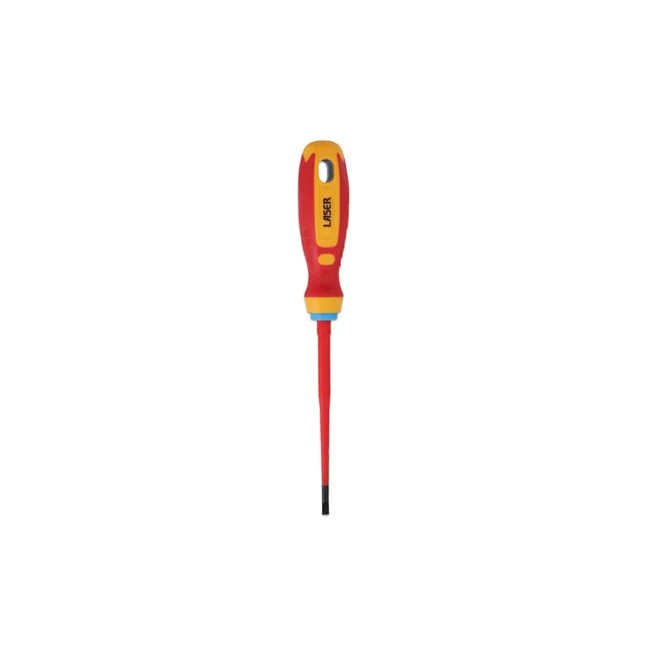 Laser Tools Flat Insulated Screwdriver 4.0 x 100mm - PL