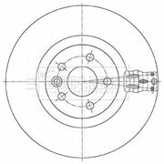 Borg & Beck 2 x Vented Front Brake Discs BBD6086S