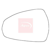 Apec Exterior Wing Mirror Glass Left AMS2091