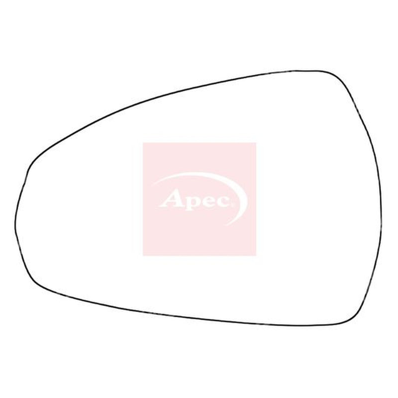 Apec Exterior Wing Mirror Glass Left AMS2091